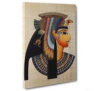 ConKrea QUADRO SU TELA CANVAS - INTELAIATO - PRONTO DA APPENDERE - Egitto - Pergamena - Geroglifici - Ramses - 30x40cm - Senza Cornice - (cod.1321)