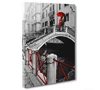 ConKrea Quadro su Tela Canvas - INTELAIATO - Pronto da Appendere - Venezia - 50x70cm - Senza Cornice - (cod.2324)