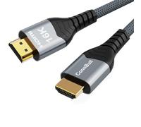 ConnBull 16K 10K 8K Cavo HDMI 2.2 96Gbps 1M, Ultra Alta Velocità Cavi HDMI Suporte 8K@240Hz 4K@480Hz HDCP 2.2&2.3 DTS:X Dinamico HDR10+ eARC Compatibile con PS5/Roku TV/HDTV/Monitor/Blu-ray Player