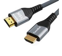 ConnBull Cavo HDMI 2.2 16K 96Gbps 2M, Ultra Alta Velocità Cavi HDMI Suporte 16K 60Hz 8K 240Hz 4K 480Hz HDCP 2.2&2.3 DTS:X Dinamico HDR10+ eARC Compatibile con PS5/Roku TV/HDTV Monitor/Blu-ray Player