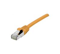 CONNECT 0,15 m Rame RJ45 Cat.6 A S/FTP LSZH Cavo Patch antigroviglio, Colore: Arancione