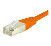 CONNECT 0,15 m Rame RJ45 Cat.6 S/FTP Cavo Patch, Colore: Arancione