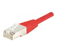 CONNECT 0,30 m Rame/Alluminio RJ45 Cat.5e F/UTP Cavo Patch, Colore: Rosso