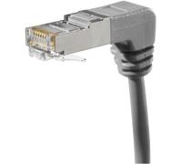 Connect 0,30 m Rame RJ45 Cat.5e F/UTP ad Angolo Cavo Patch - Grigio