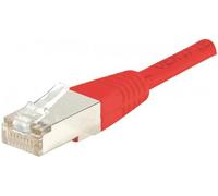 CONNECT 0,50 m Rame/Alluminio RJ45 Cat.6 F/UTP Cavo Patch, Colore: Rosso