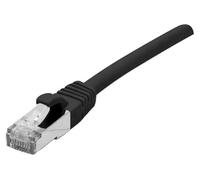 CONNECT 0,50 m Rame RJ45 Cat.6 A S/FTP LSZH antigroviglio Cavo Patch, Colore: Nero
