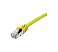 CONNECT 0,50 m Rame RJ45 Cat.6 A S/FTP LSZH Cavo Patch antigroviglio, Colore: Giallo