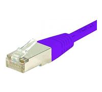 CONNECT 0,50 m Rame RJ45 Cat.6 S/FTP Cavo Patch, Colore: Viola