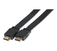 Connect 1,50 m Cavo HDMI Piatto ad Alta velocità, Colore: Nero