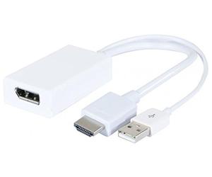 CONNECT 14 cm HDMI 1.4 a DisplayPort 1.2 Passive Converter - Bianco