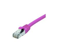 CONNECT 15 m Full Rame RJ45 Cat.6 F/UTP LSZH Cavo Patch antigroviglio, Colore: Rosa