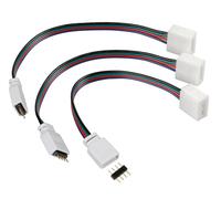 LF26 Connect-3 Connettori Centralina Per Strisce A Led Rgb Set 3 Pz