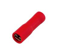 CONNECT 30135 Isolato, 6,3 mm Femmina a Pressione, Colore: Rosso (Confezione da 100)