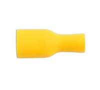Connect 30212 - Confezione da 100 Pezzi, 6,3 mm, Femmina Completamente isolata, Colore: Giallo