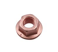 Connect Rame Placcato Dado Flangiato & Autobloccanti M10 X 1.5 x 15mm Hex 5pc