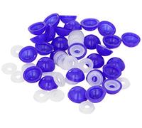 Connect 31537 Number Plate Domes & Cups Blue 100pc
