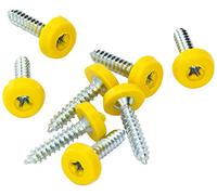 Connect 31547 Number Plate Screw 10 x 1 Yellow Polytop 100pc