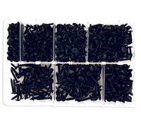 Connect 35002 Assorted Self Tapping Black Flanged Pozi Screws 700pc