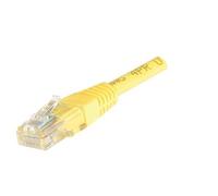 CONNECT - Cavo patch RJ45 Cat.5e U/UTP, 0,50 m, colore: Giallo
