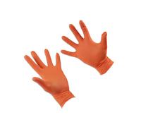 Connect Grippaz Grande Arancione Nitrile Guanti Scatola 50pc/25 Coppie 37301