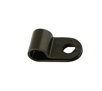 Connect per officina materialiWorkshop Consumables 30352 Clip a P in nylon P-clip, Nero, 9,0 mm, set di 100 pz