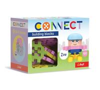 Connect- Pocket 35 Girl Zoe Trefl Set, Zoe-35 Pezzi: 30 Personaggio 5 Mattoncini, Gioco Creativo per Adulti e Bambini dai 4 Anni, Multicolore, 61980