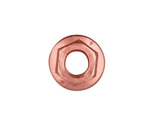 Connect Rame Placcato Dado Flangiato & Autobloccanti M10 X 1.5 x 15mm Hex 5pc