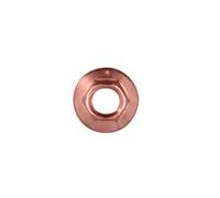 Connect Rame Placcato Dado Flangiato & Autobloccanti M8 X 1.25 x 10mm Hex 5pc
