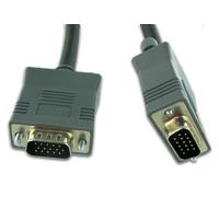 Connect Research CI1105 - Cavo Sub D15, Maschio-Maschio, 5 m, Colore: Grigio Grafite