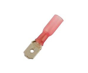 Connect Rosso Termorestringenti Maschile a Pressione Terminale 6.3mm 25pc 30166