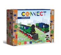 Connect Trefl Set di Mattoncini 2in1, Treno/Camion con rimorchio - 279 Pezzi: 274 Mattoncini + Personaggio 5 Mattoncini, Gioco Creativo per Adulti e Bambini dai 7 Anni