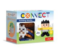 Connect Trefl Set di Mattoncini Pocket Boy, Jay - 35 Pezzi: 30 Mattoncini + Personaggio 5 Mattoncini, Gioco Creativo per Adulti e Bambini dai 4 Anni