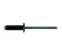 Connect workshop Consumables 32887 flangia standard rivetti, nero 4.0 x 10 mm, 100 pz.