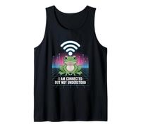 Connected But Not Understood - Absurd Frog WiFi Vaporwave Canotta
