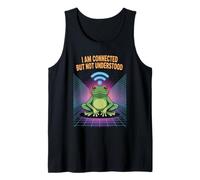 Connected But Not Understood - Absurd Frog WiFi Vaporwave Canotta