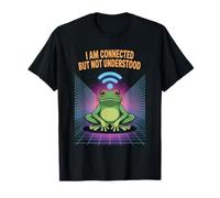 Connected But Not Understood - Absurd Frog WiFi Vaporwave Maglietta