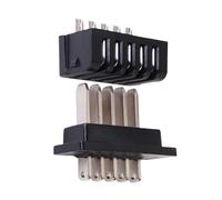 Connecteur De Décharge De Batterie Vélo Électrique - 2X Prise Robuste ABS - 5 Broches Mâle/femelle - Remplacement Connecteur Alimentation - Portable, Stable, Anti-court-circuit, Usage Pratique