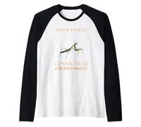 Connecticut Territory Insetto La Mantide Pregante Maglia con Maniche Raglan