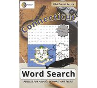 Connecticut Word Search Puzzle Book: Word Searches with Easy to Read Print about Connecticut History, Coastal Towns, Famous Landmarks and More | 6x9 ... | Gift for Vacations, Holidays and Free Times