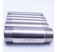 connection 1/8" 1/4" 3/8" 1/2" 3/4" 1" 1-1/4" 1-1/2" Male X Male Threaded Pipe Fittings Stainless Steel SS304 100mm Length,DN25