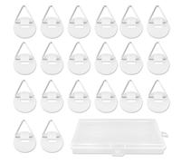 CONNECTION 50 PCS Ganci Adesivi Invisibili Ganci per Quadri Adesivi 2CM Appendin