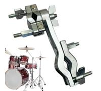 Connection Bracket - Cymɓal Boom Arm Drum Set Mounting Clamp | Metal Percussion Drum Connecting Bracket Tom Clip Extension Rotary Clamp Rod Holder Kit Hardware