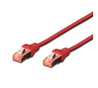 Connectland RJ45 Dritto Cat6 schermato, 30 m, Rosso