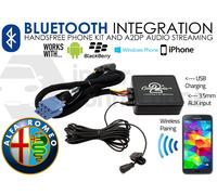 Connects2 Alfa Romeo GT Adattatore Bluetooth Streaming Musica Con Cavo AUX