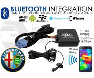 Connects2 Alfa Romeo GT Adattatore Bluetooth Streaming Musica Con Cavo AUX