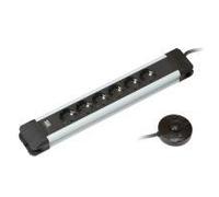 ConnectUs, 1,5 m, 6 prese d'arma, interno, nero, argento, 3680 W, 16 A NEW