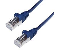 Connekt Gear - Cavo di Rete Intrecciato SSTP, antigroviglio, Cat. 6A con connettori RJ45, 2 m, Colore Blu