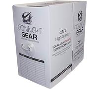 Connekt Gear - Cavo di Rete Intrecciato UTP, Cat. 6 su Tamburo, 305 m, Colore Grigio