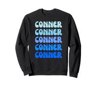 Conner Retro Name Stack Design Felpa