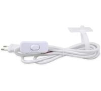 Connessione da 1,5 m con interruttore bianco, ideale per controllare l'energia dei dispositivi elettrici in casa e uffici.